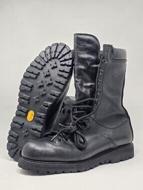 Matterhorn Mens 10" 1949 Gore-Tex Military Combat Boots Black Leather Size 10.5W
